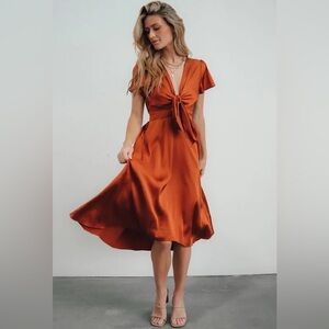 Baltic born Poppy dress in Rust (XL)